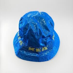 IKEA Bucket Hat Lined Rain Hat Sun Hat Blue Yellow